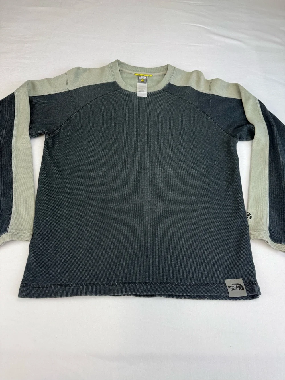 The North Face Men's Sm Vintage Crew Sweatshirt - Dark Gray Denim Bue & Lt Gray